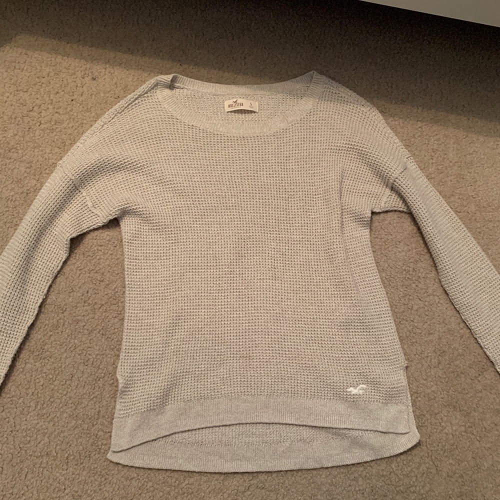 tan waffle knit sweater
